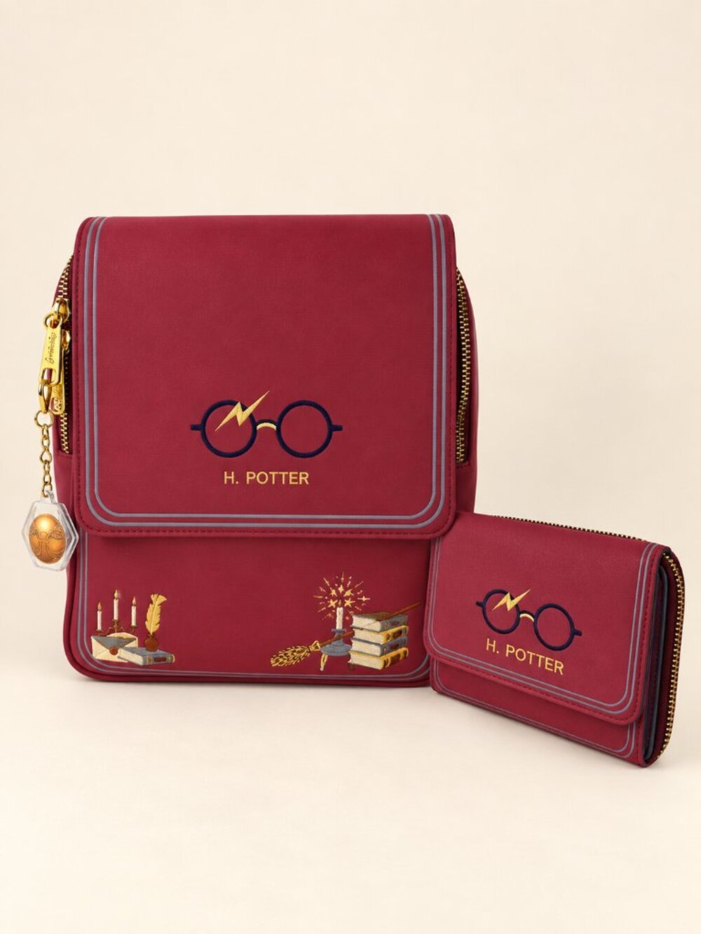 Loungefly Harry Potter Burgundy Mini Backpack – Spacious 11x9x5"